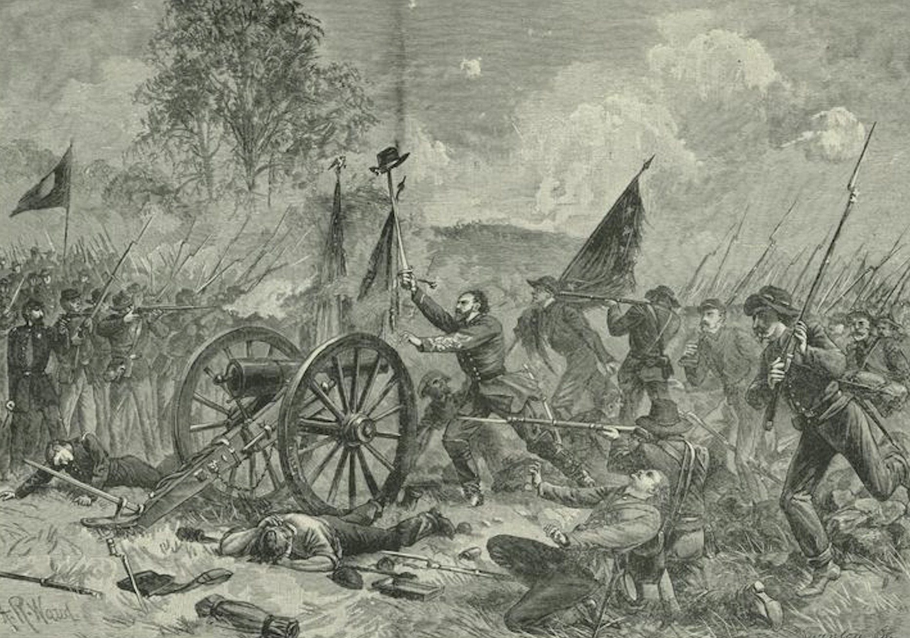 Pickett's Charge by Alfred Waud