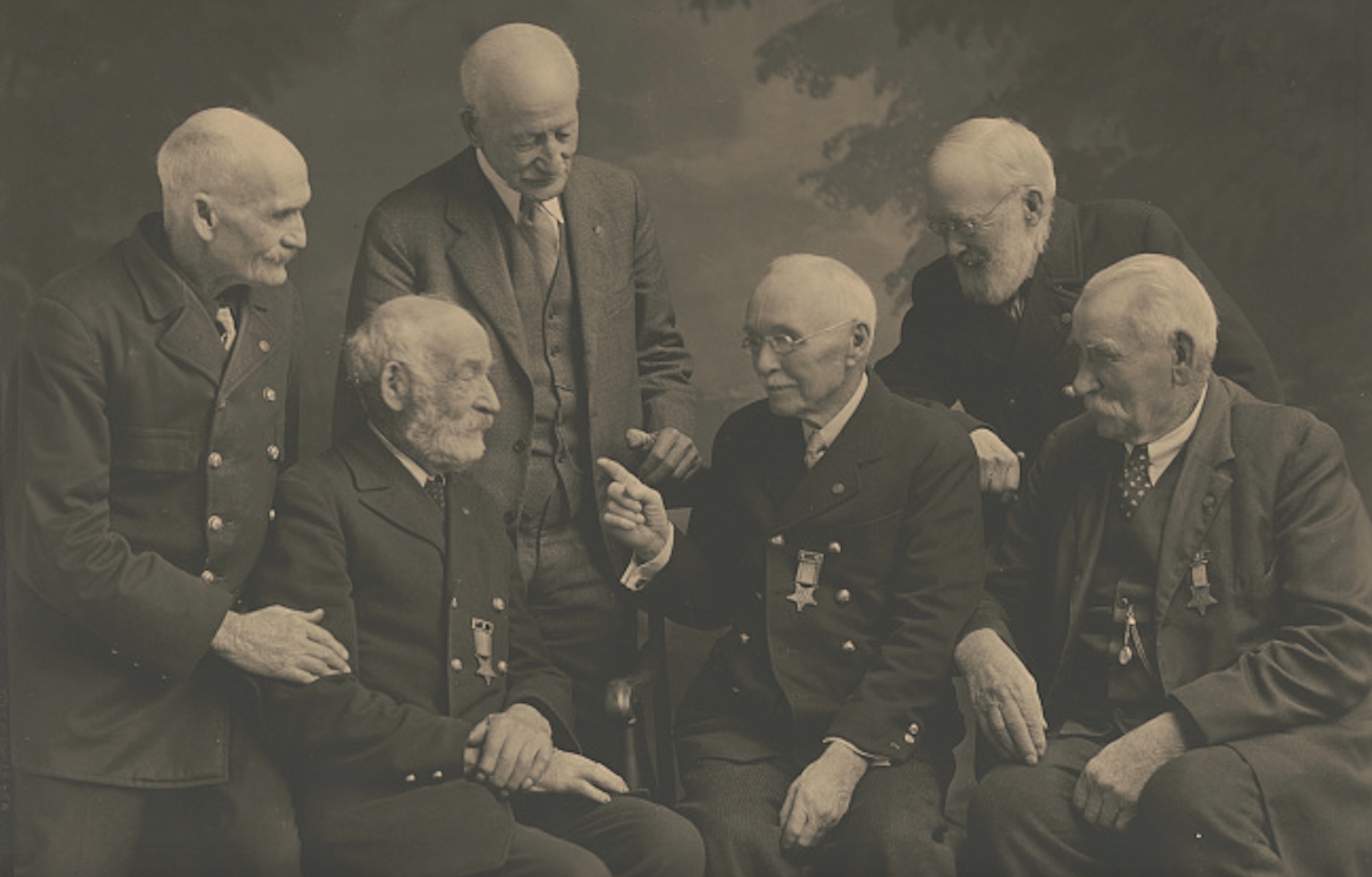 The last surviving veterans of the GAR’s Chamberlain Post No. 1, St. Johnsbury, Vermont, in the 1930s.