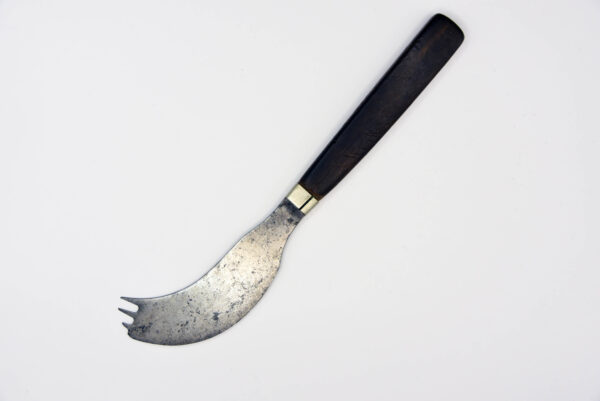 A Civil War era combination knife-fork utensil known as a "knork."